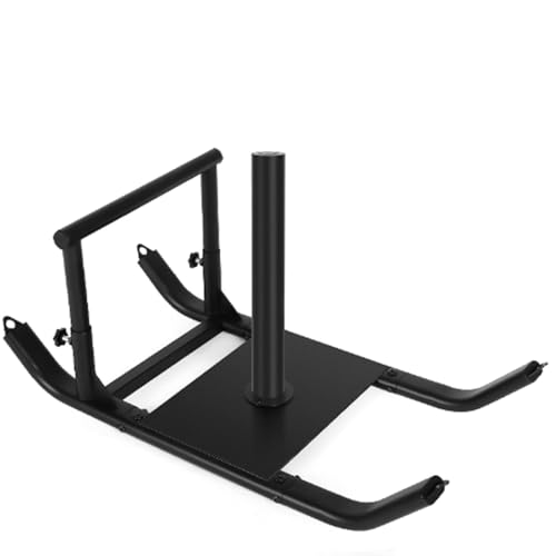 GADFISH Workout Fitness Sled Weighted Sleds Push Gym Equipment for Adults & Kids Compatible with 1 & 2 Weight Plates Multi-Purpose Sled for Outdoor or Home Fitness Training (Large-Size)