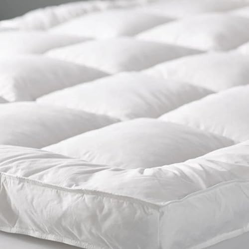 Mattress Topper 4 inch Deep Thick Quilted Super Soft Fluffy and Comfy All Bed Sizes (Small Double)