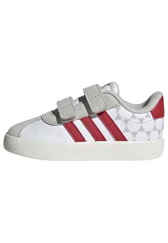 Image of adidas Boys Vl Court 3.0 Slip On Sneakers Shoes Casual - Pink, White