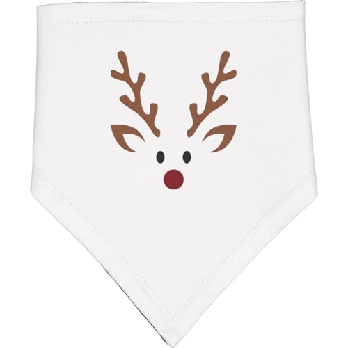 inktastic Reindeer Face Christmas Boy Baby Bandana Bib