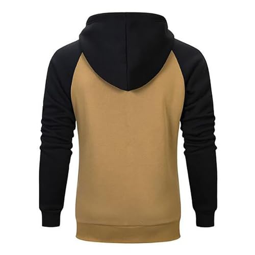 Thatrich Lightweight Hoodies for Men Oversized Hoodie Color Block Hooded Sweatshirts Full Zip Shirts with Pockets Fall Trendy4