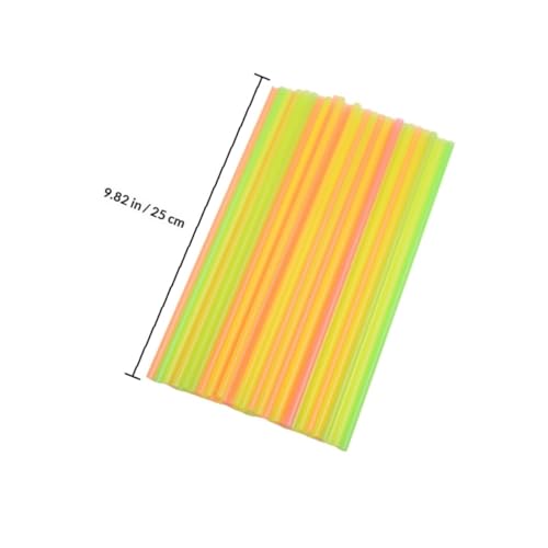 Pitillos de plástico fluorescentes de 25 cm, 300 unidades miniatura 2