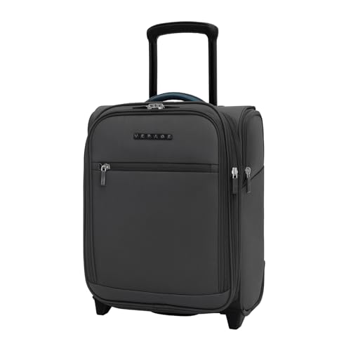 Image of Verage Underseat Carry On Luggage With Spinner Wheels, 16-Inch Rolling Pro, Softside, Grey