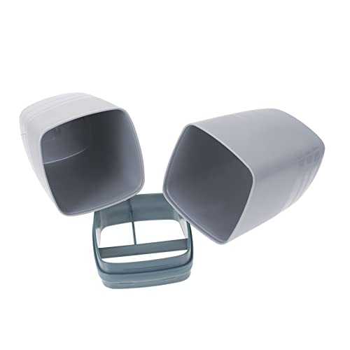 ORFOFE 1個 ウォッシュカップ収納ボックス 歯ブラシ屋外 充電式 バッグ 電動トラベル歯ブラシ 旅行歯ブラシ電動 トラベルウォッシュカップ 歯磨きマグ 歯磨き粉ケース pp Grey