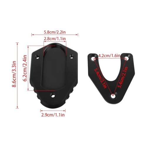 Plaque d'extension CNC pour Honda Monkey 125 support stable sur sol meuble - 6