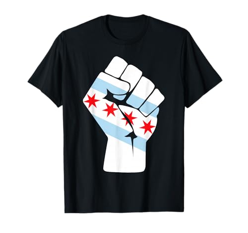 Chicago Pride Raised Fist of Solidarity & Resistance T-Shirt
