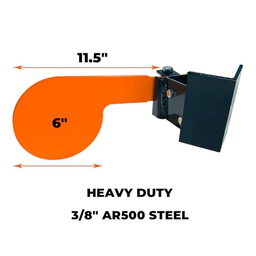 Image of Highwild 6 inch x 3 /8 inch AR500 Dueling Tree Paddle Set Reactive Steel Dueling Tree Targets DIY Shooting Target Kit for Shooting Range Outdoor - for Use with 2X4 Board - 2 Pack