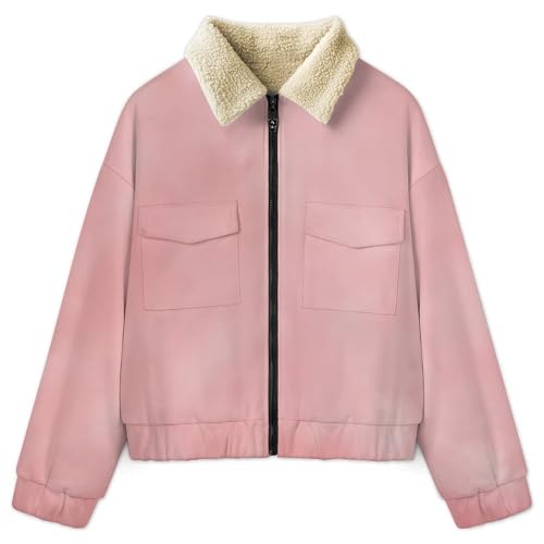 Manteau polaire élégant femme coupe rétro chic veste d'hiver raffinée