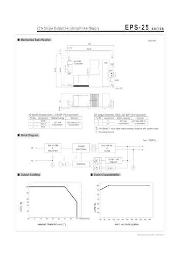 Alimentation à découpage EPS-25-24 transformateur compact 24V DC - 3
