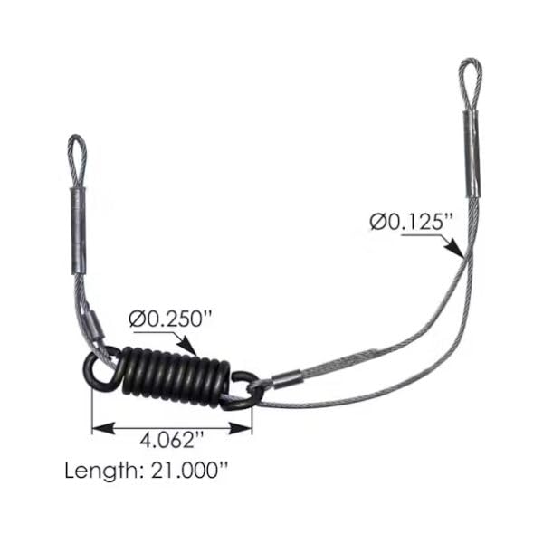 A1710248001 Hood Cable Spring for Tilt Hood Fits Freightliner Truck Models