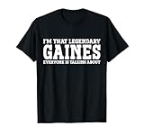 Gaines Surname Funny Team Family Last Name Gaines T-Shirt