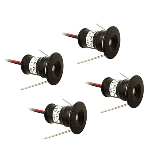 4個 LEDビームスポットライト - 景観ライト、1W ミニ LED 天井スポットライト、12V LED 埋め込みスポットライト、階段、クローゼット、廊下、ショーケース照明用 (Color : Blue, Size : 30°)
