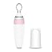 Burabi Silicone Squeeze Feeding Spoon, Baby Food Dispensing Spoon with Dust Cover, BPA Free