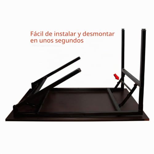 Mesa de computadora plegable negra de 100 cm como escritorio de oficina 6