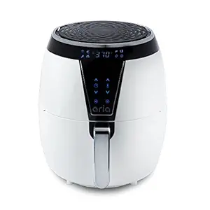 Aria Air Fryers CPW-908 Aria Ceramic Air Fryer, 5Qt, White
