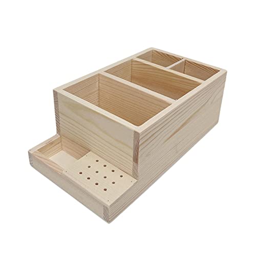 Caja de exhibición de madera para máquina y accesorios de uñas miniatura 3