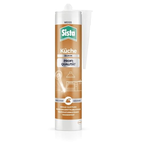 Sanitär Silikon Küche Weiß – Profi-Dichtstoff für Fugen - Wasserfest & temperaturbeständig - Geruchsneutral & UV-beständig - Fugensilikon für Arbeitsplatte, Spülmaschine, Fliesen (1 x 280ml) Sanitär Silikon Küche Weiß – Profi-Dichtstoff für Fugen - Wasserfest & temperaturbeständig - Geruchsneutral & UV-beständig - Fugensilikon für Arbeitsplatte, Spülmaschine, Fliesen (1 x 280ml)