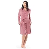 Fruit of the Loom Women's Breathable Robe, Antique Blush Heather, X-Large