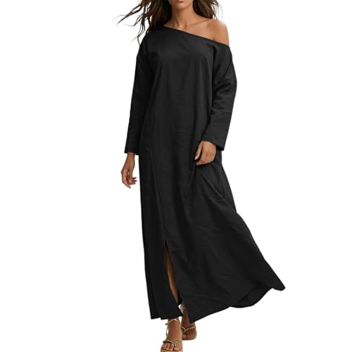 Robe élégante à fente latérale masquant les rondeurs avec légèreté