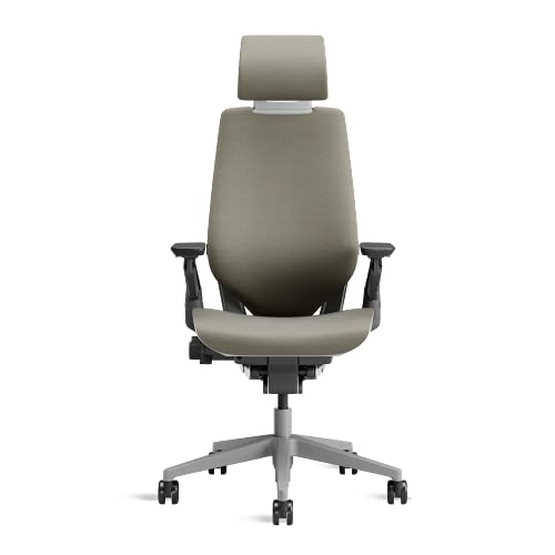 Image of Steelcase Gesture Ergonomic Office Chair with 360 Armrests, 3D Live Back Lumbar Support, Adjustable Headrest Truffle, 66 x 62.5 x 107 cm