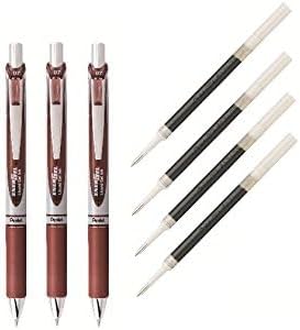 Set de 3 bolígrafos Pentel EnerGel Deluxe RTX con 4 recambios miniatura 2
