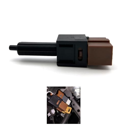 Zehiony Car Brake Light Switch, Cruise Control Stoplight Cutout Switch, Plug and Play Replacement OEM# 25300-3RA0A 25300-4M400 25300-AT300 25300-AT30A, Compatible with Infiniti Nissan (Black)