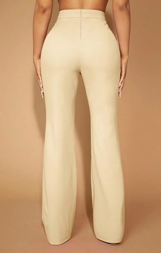 Women's Wide Leg Breathable Office Pants Urban Style Spring Trousers Sexy Semi Formal Slacks4