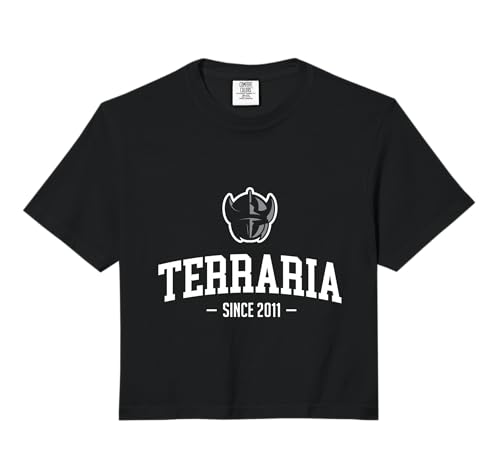 Terraria Est. 2011 Vintage Retro Gamer Apparel PAPL1102 Comfort Colors Crop Top