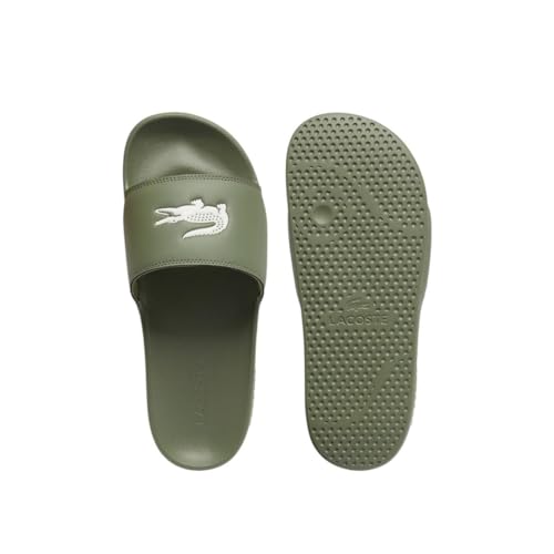 Lacoste Men's Serve Slide 0.0, Green & White Croc, 124