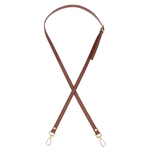 PATIKIL Correa de Bolso de Cuero de Repuesto de 47 Pulgadas, Correa Ajustable de Hombro y Bandolera de Pu con Herrajes Dorados para Bolsos de Hombro, Color Marrón Claro