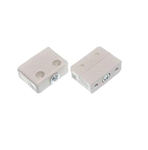 Merriway BH06488 (8 Pcs) Knockdown Fitting White - Pack of 8 Pieces