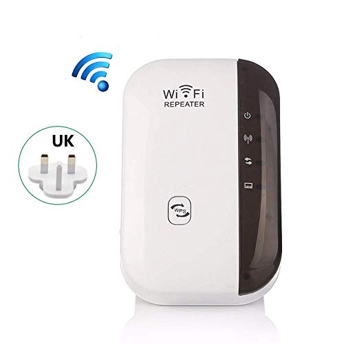 KINOEE WiFi Extender Range Booster, 300Mbps WiFi Repeater Wireless Signal Amplifier Internet Blast, Easy Setup & Full Coverage Network Adapter, Eliminate Home WiFi Dead Zones (300Mbps)