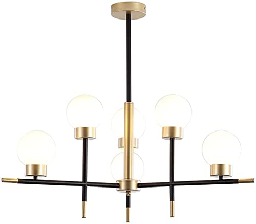 Lustre moderne suspendu luminaire verre blanc pour plafond chambre et salle à manger