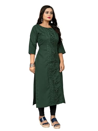 Image of Women's Embroidered Plus Size Kurtis