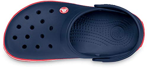 Image of Crocs Unisex's All-Terrain Atlas, Slip on Sneakers with Buckle Strap Clog, Blue Marine, 3 UK Men / 4 UK Women