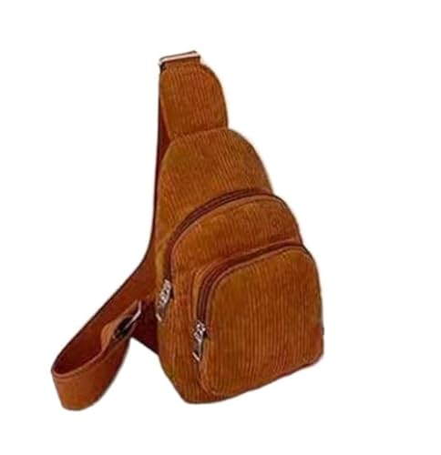 Corduroy Sling Bag Fanny Pack Crossbody Purse Mini Backpack Tote