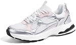 LUCKY STEP Femmes plate-forme Chunky Mode Sneakers Mesh Casual Course Tennis Workout Sport Travail Trendy Chaussures de marche athlétique