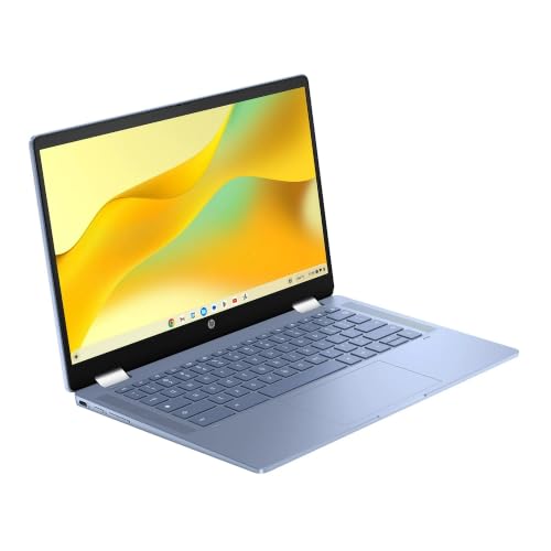Image of HP Chromebook x360 14 inch 2-in-1 Touch Laptop, Intel N100 (Up to 3.4GHz), 4GB RAM 64GB eMMC FHD IPS Fast & Responsive for Students, Home, Streaming, Online Classes & Daily Tasks, Chrome OS USB-C HDMI