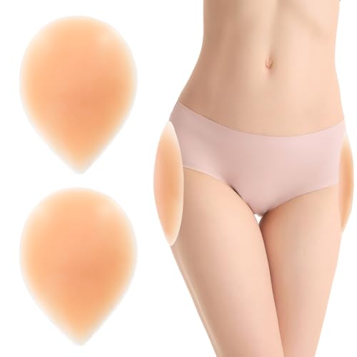 1 Pair of Hip Pads, Silicone Butt Pads for Bigger Butt, Self-Adhesive, Easy to Use, Invisible and Traceless, Reusable, Create an Hourglass Figure