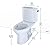TOTO CST454CEFRG#01 Drake II Two-Piece Elongated 1.28 GPF Universal Height Toilet with CEFIONTECTand Right-Hand Trip Lever, Cotton White