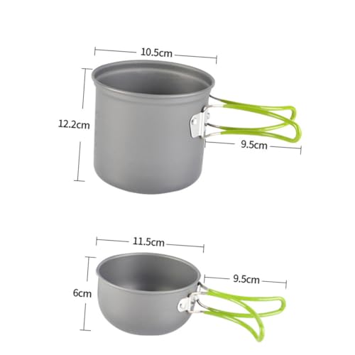 Batterie cuisson portable résistante à la chaleur pour randonnée
