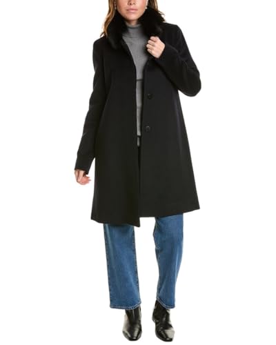 Image of FLEURETTE Womens Long Wool-Blend Coat, 0