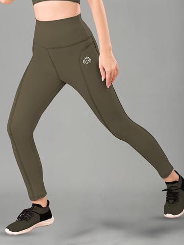 Image of Women High Rise Gym Wear Tights Stretchable Yoga Pants Fitness Leggings Gym Pants Multipurpose Slim Fit Track Pant Workout Active Wear Lower