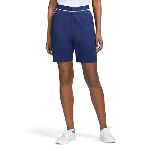Short de golf femme IZOD stretch bleu médiéval : finis les vêtements rigides