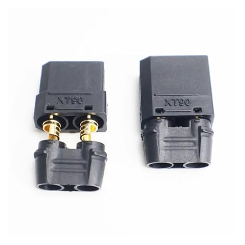 Conectores XT90H negros macho hembra para terminales de cable de bateria LiPo 6