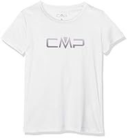 CMP Mädchen T-shirt, Bianco, 152, 39T5675P