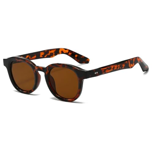 Lunettes de soleil rondes rétro montures de qualité supérieure UV400