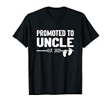 Mens Promoted to Uncle 2021 - Baby Reveal First Time Men Uncle T-Shirt
