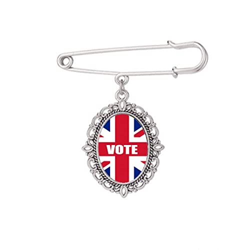 Broche drapeau britannique M pour robe et chemise élection générale