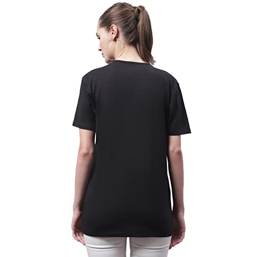 Image of Mack Jonney Women V Neck Cotton Solid Regular Fit T-Shirt-V Anthraa 001-P